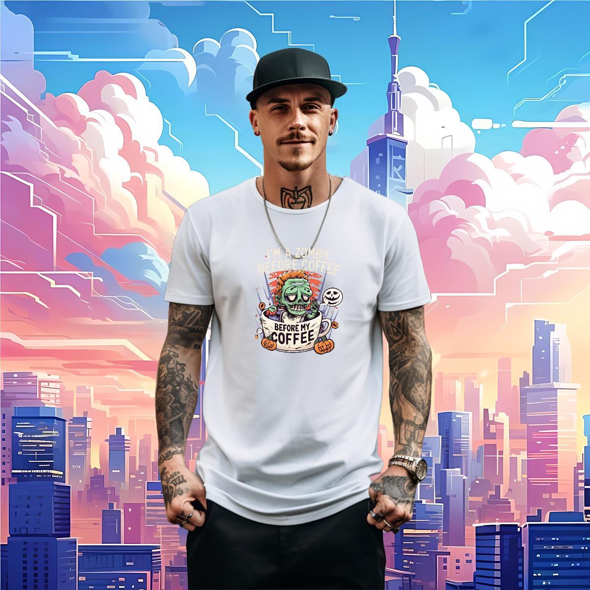 Classic T-Shirts skull Wear 100% Cotton 230g Summer Casual Loose Fit Customized Breathable Couples T Shirts
