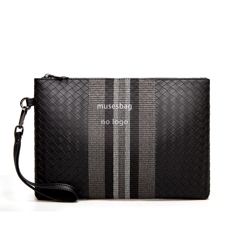 New men's woven handbag striped men's handbag document bag business handbag manufacturers directly supply
