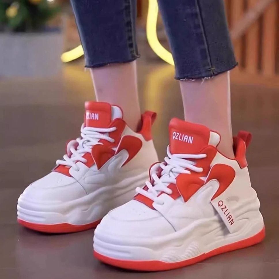 Ddmysports Eight Increase Cm Autumn Winter New Fashionable Thick Bottom Color Blocked Sports Versatile Casual Trendy Women S Shoes Outdoor