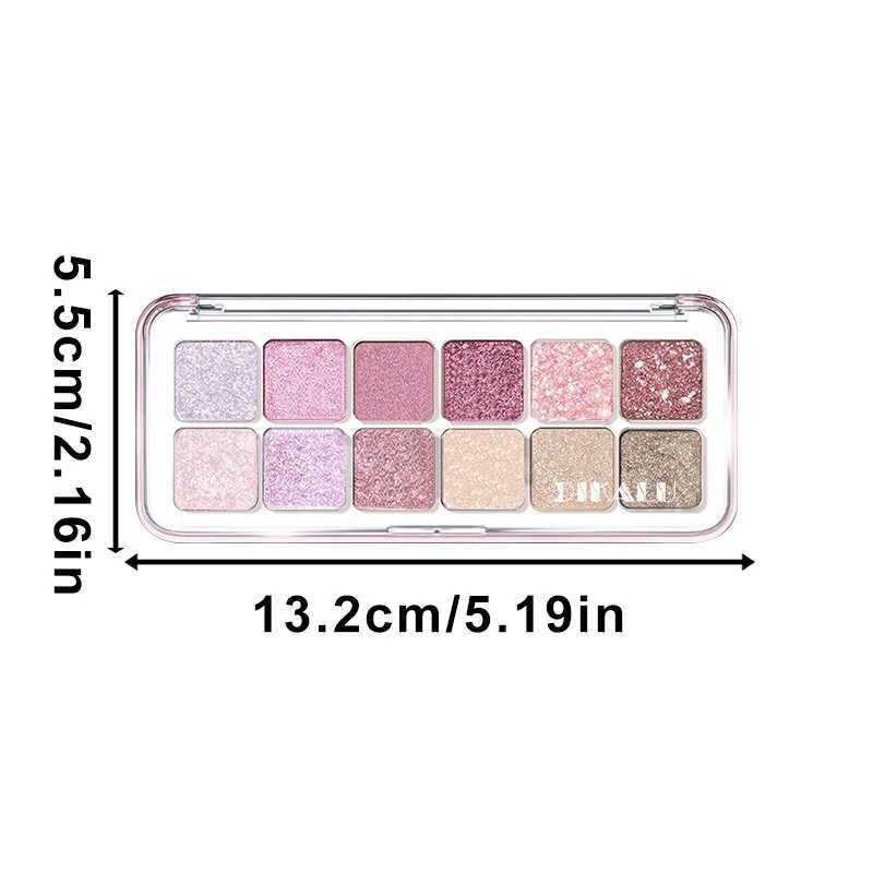 Flash Diamond Peach Kumquat Eyeshadow Palette Nude Pink Purple Eye Pearl Glitter Shadows Korean Charming Contour Eyes Make UpCL240812
