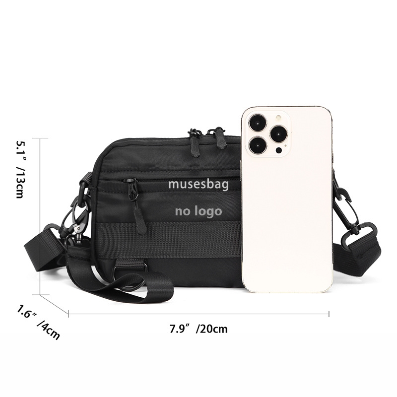 Crossbody bag Men's fashion brand casual all-in-one simple street fashion trend solid color small shoulder bag for women messenger bag