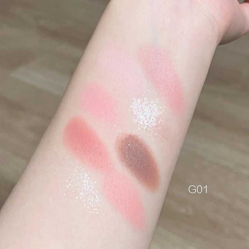 12 color Love Heart eye shadow palette nude natural flash pink low saturation eye shadow tray delicate eye shadow cosmeticsW241212