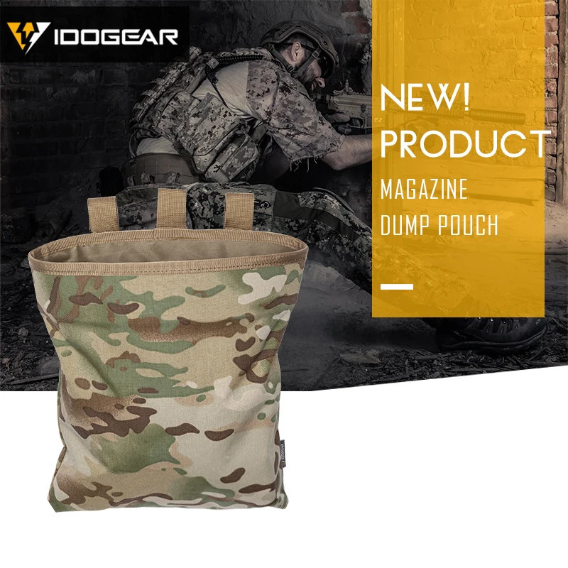 IDOGEAR MOLLE Magazine Self dumping Bag Tactics Mag Drop Recycling Storage 3550 240810
