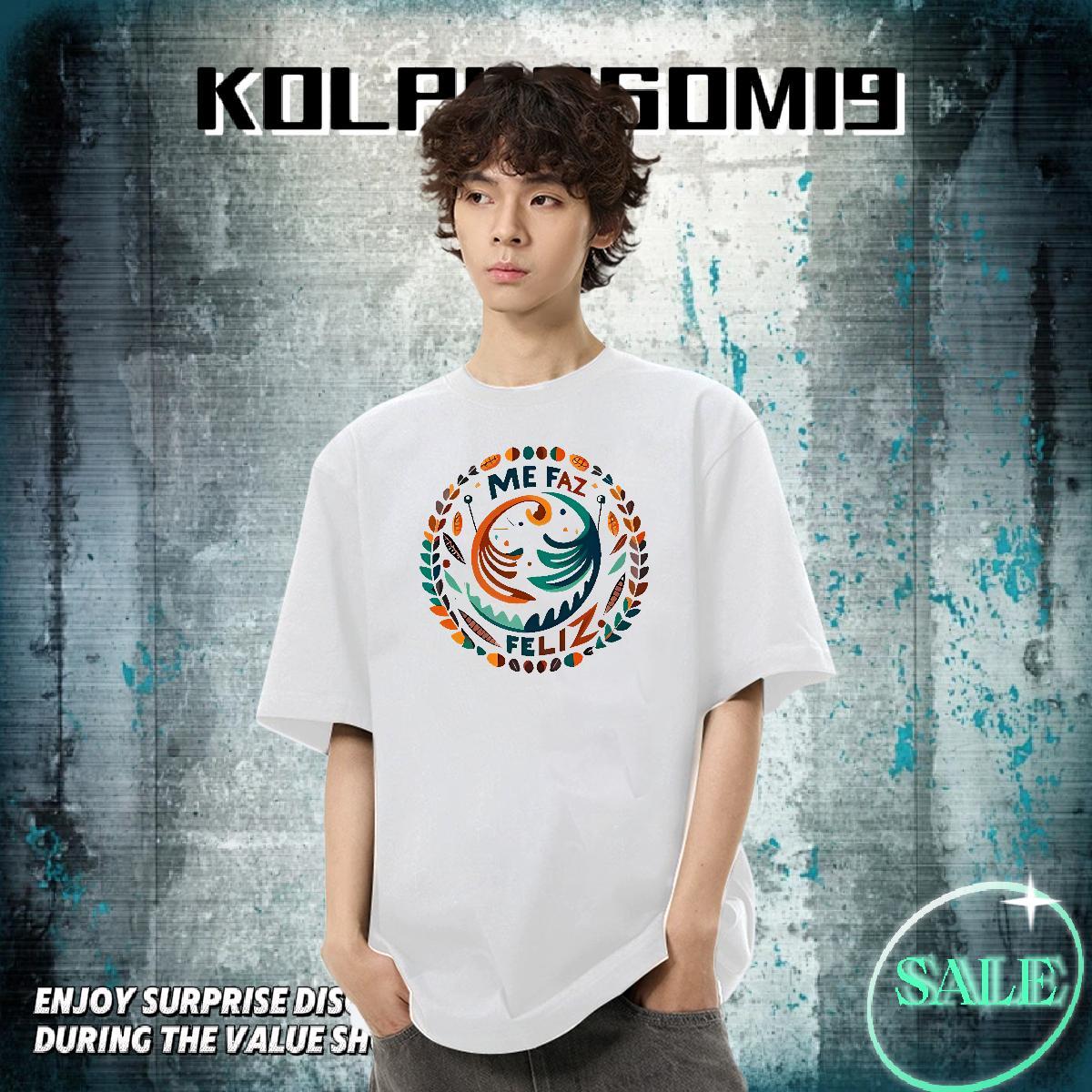 New T Shirts Men letter Tee Shirt 230g Pure Cotton Casual Comfortable Plus Size Custom Breathable Men Tshirts