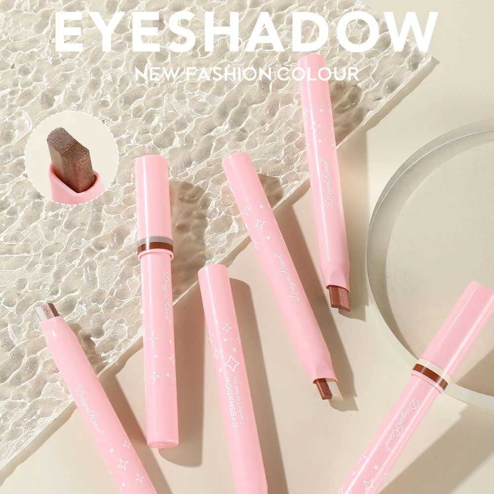 2-Colour Eyeshadow Pencil Shimmer Gradient Lazy Eyeshadow Stick Nude Matte Rotatable Natural Combination Waterproof Quick MakeupCL240812