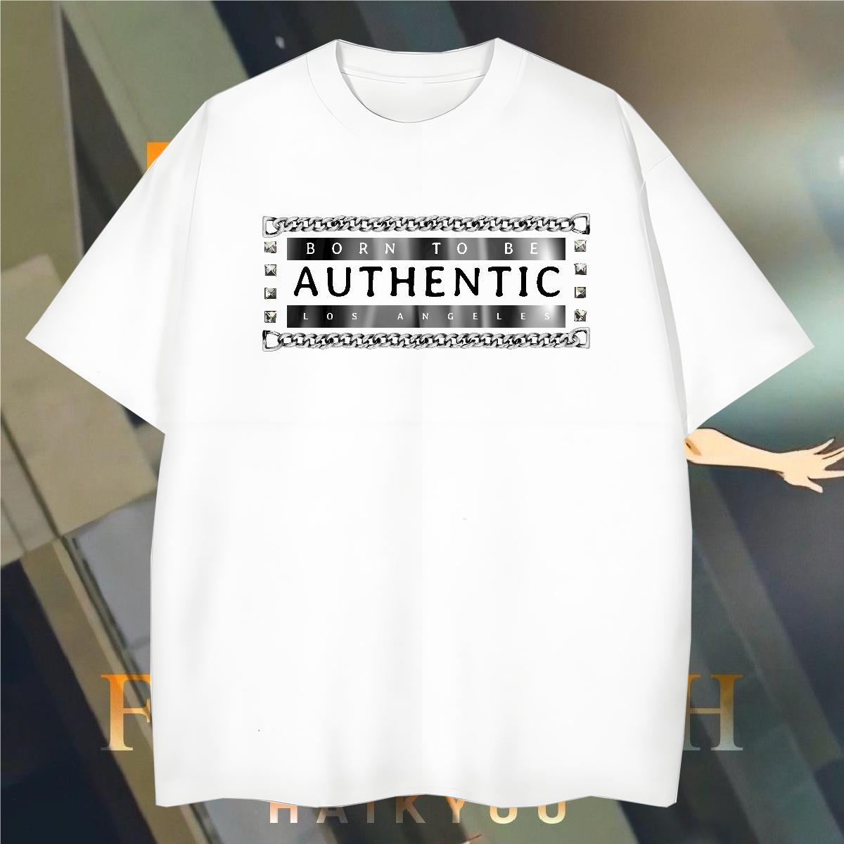 TOP Quality Men Tshirts letter 230g Cotton Home Outdoor Breathable Soft T-Shirts Customized Print Brand Clothings