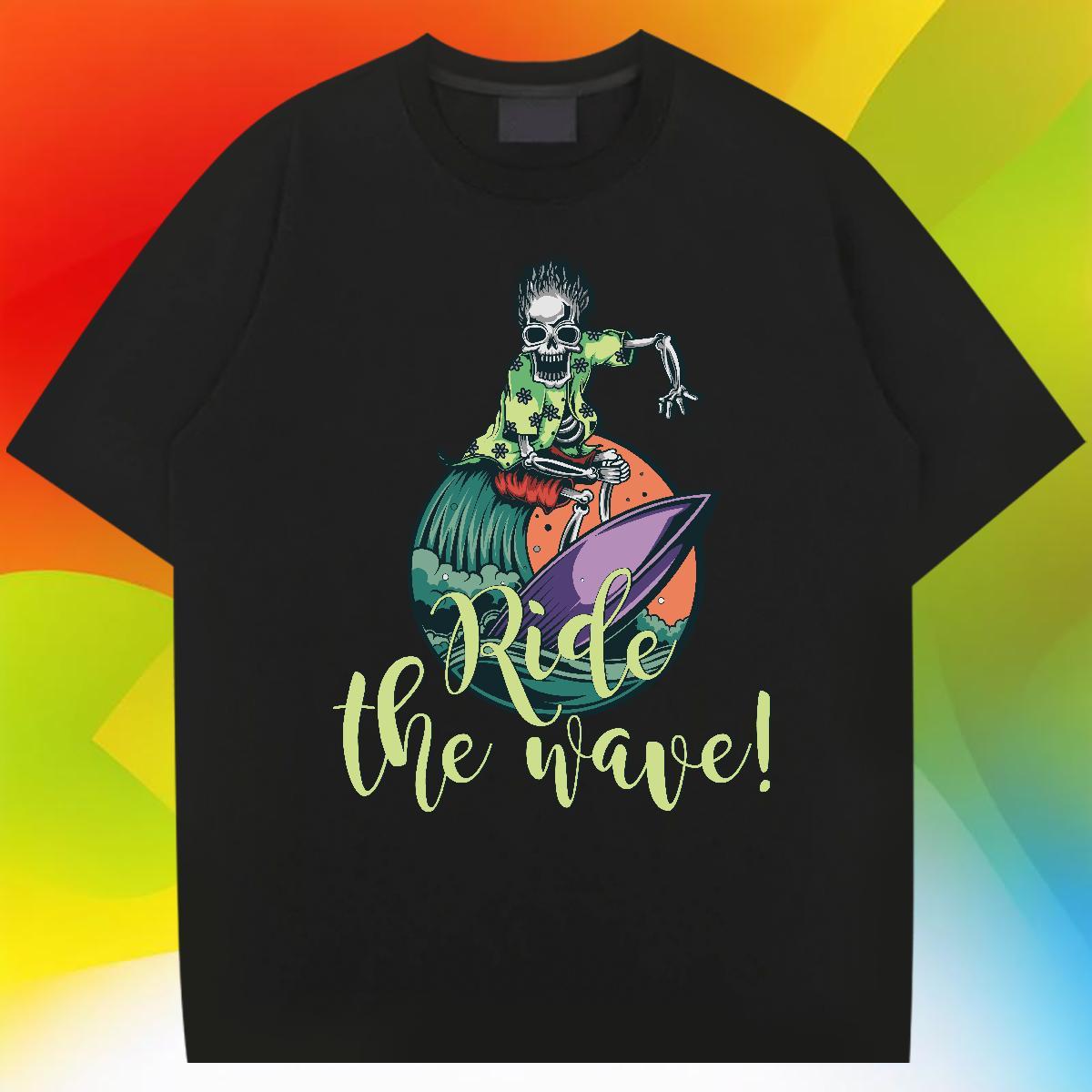Customized T-Shirts for Men skull Tee Shirt 230g 100% Cotton Hip Hop Cool Anime Breathable Short Sleeve Tshirts