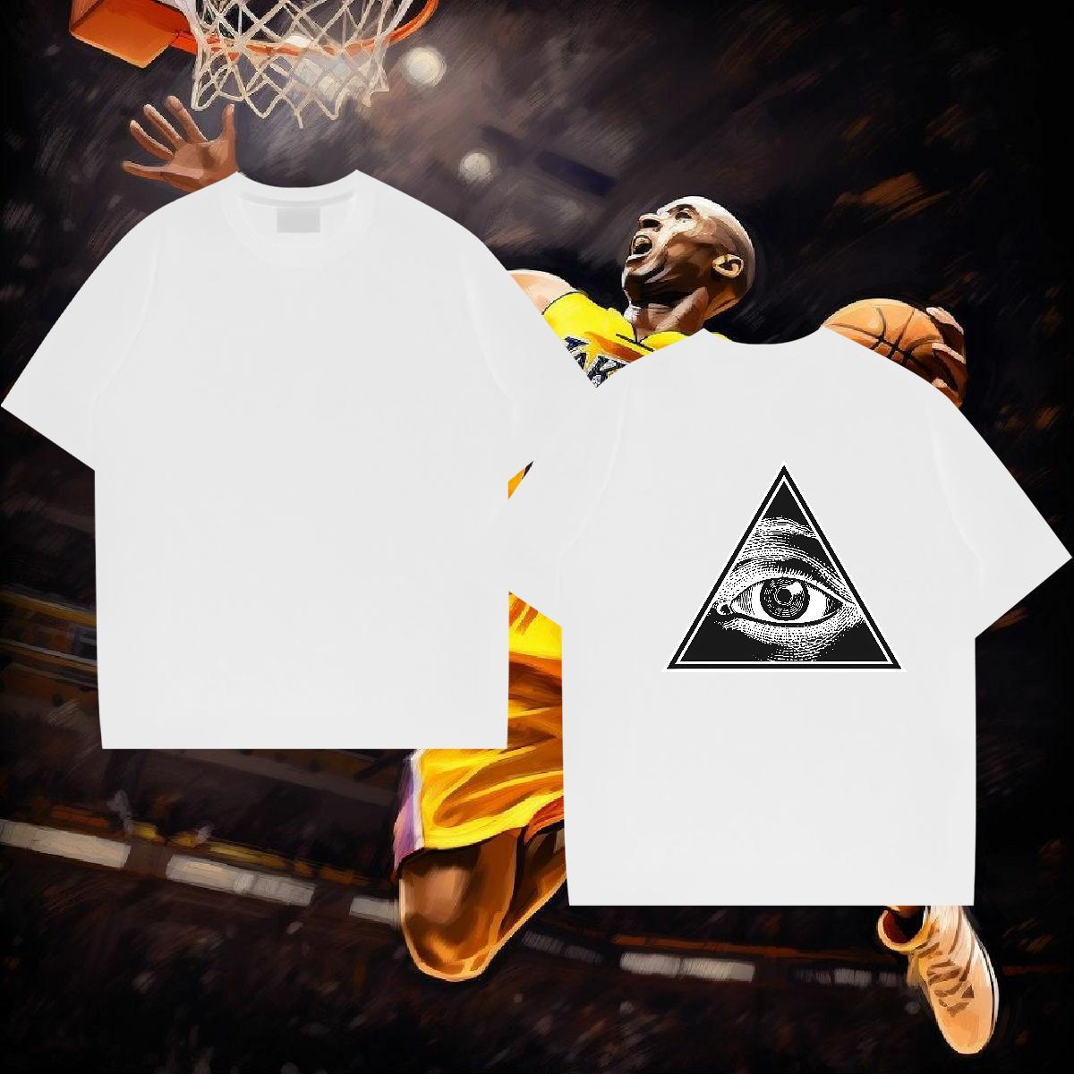 Fashion Designer Men T Shirts eye of the devil Tees Shirts 230g 100% Cotton Sports Casual Unisex Black White Breathable Short Sleeve Men Clothes T-Shi