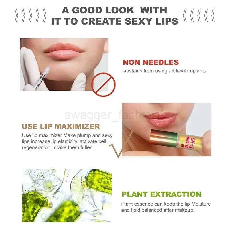 Lip Plump Serum instant Elasticity Essential Lip Oil balm Brighten Exfoliating Moisturize lip plumper gloss Lip Care ProductsXJ240812