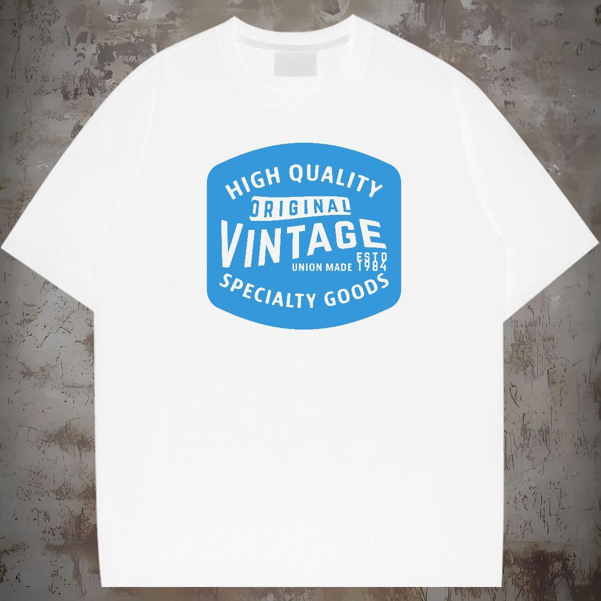 Wholesale Man T Shirts letter Clothes 100% Cotton 230g Hip Hop Street TOP Quality DIY Printed Short Sleeve O-Neck Mens Tshirts