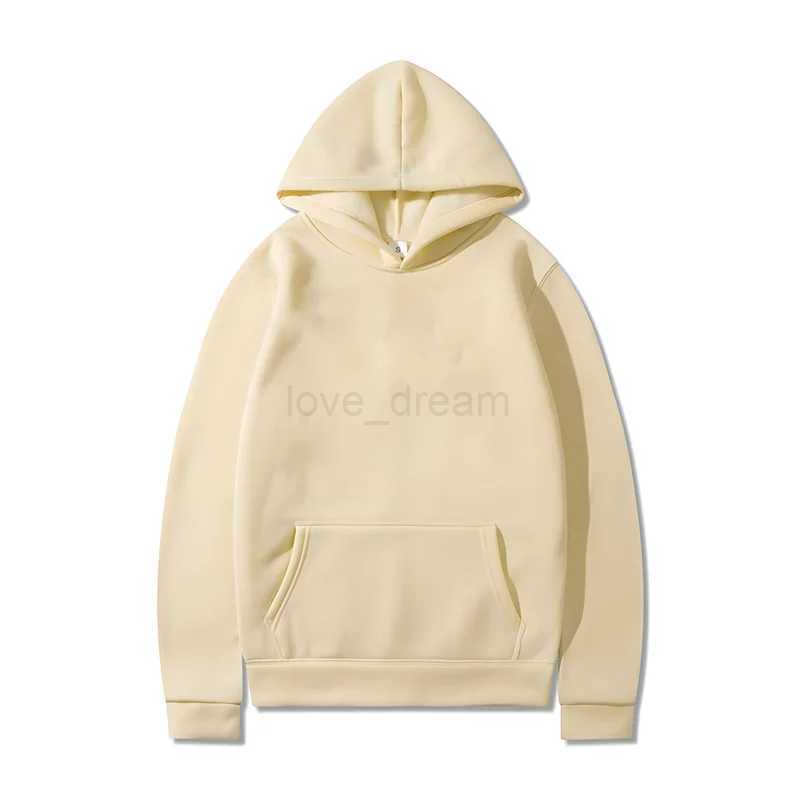 Pure Cotton Heavy 360G Autumn Mens Solid Color Hoodie Oversized XS-3XL Long Sleeve Hoodie Women Loose Casual Hooded StreetwearXJ240812