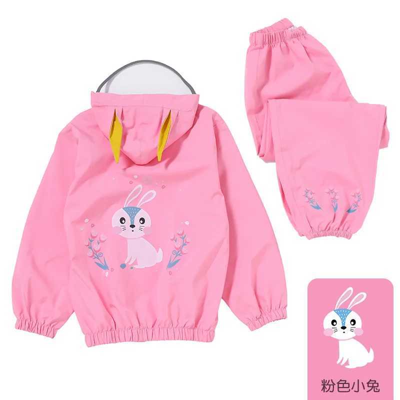 New 2022Childrens Suit Thickened Raincoat No Conjoined Student Poncho Keep Warm Outdoor Rain Gear Kids Rain Coat Y240810