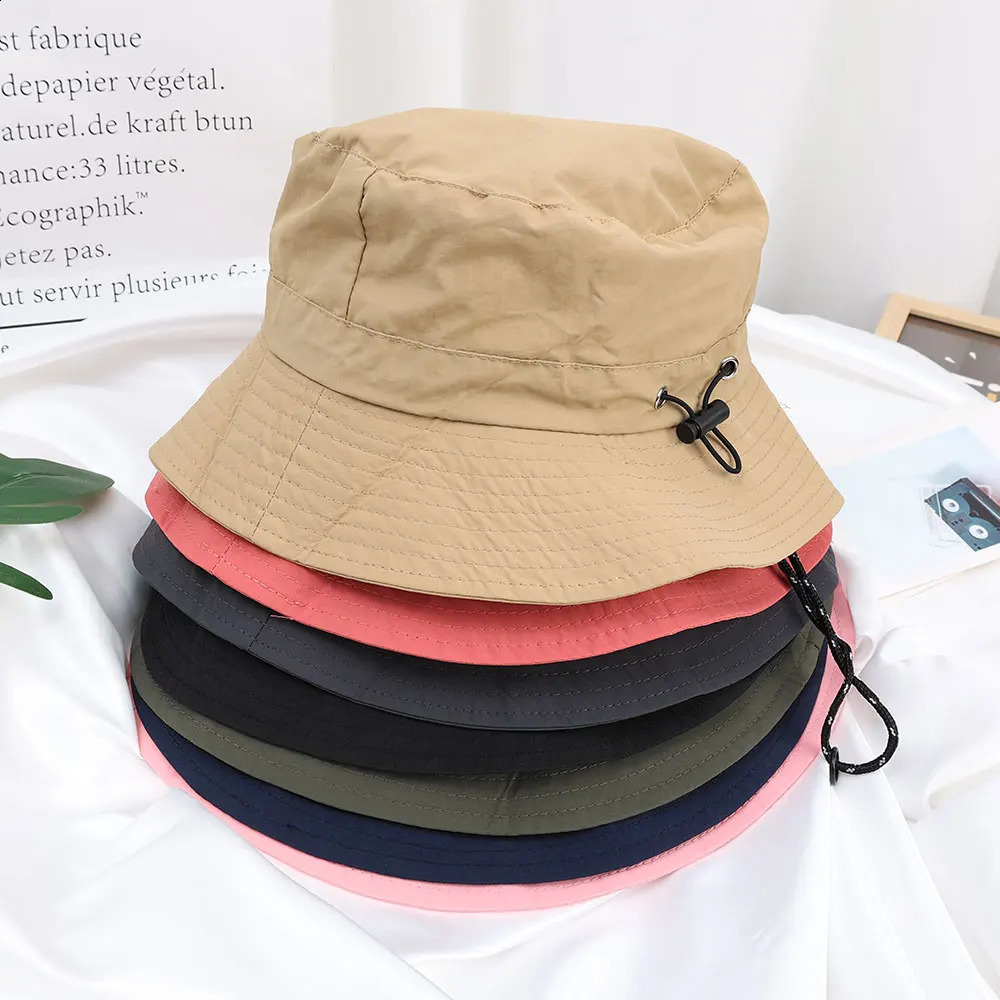 Foldable Panama bucket hat outdoor UV resistant sun suitable for men women spring summer quick drying waterproof hanging fishermans 240812