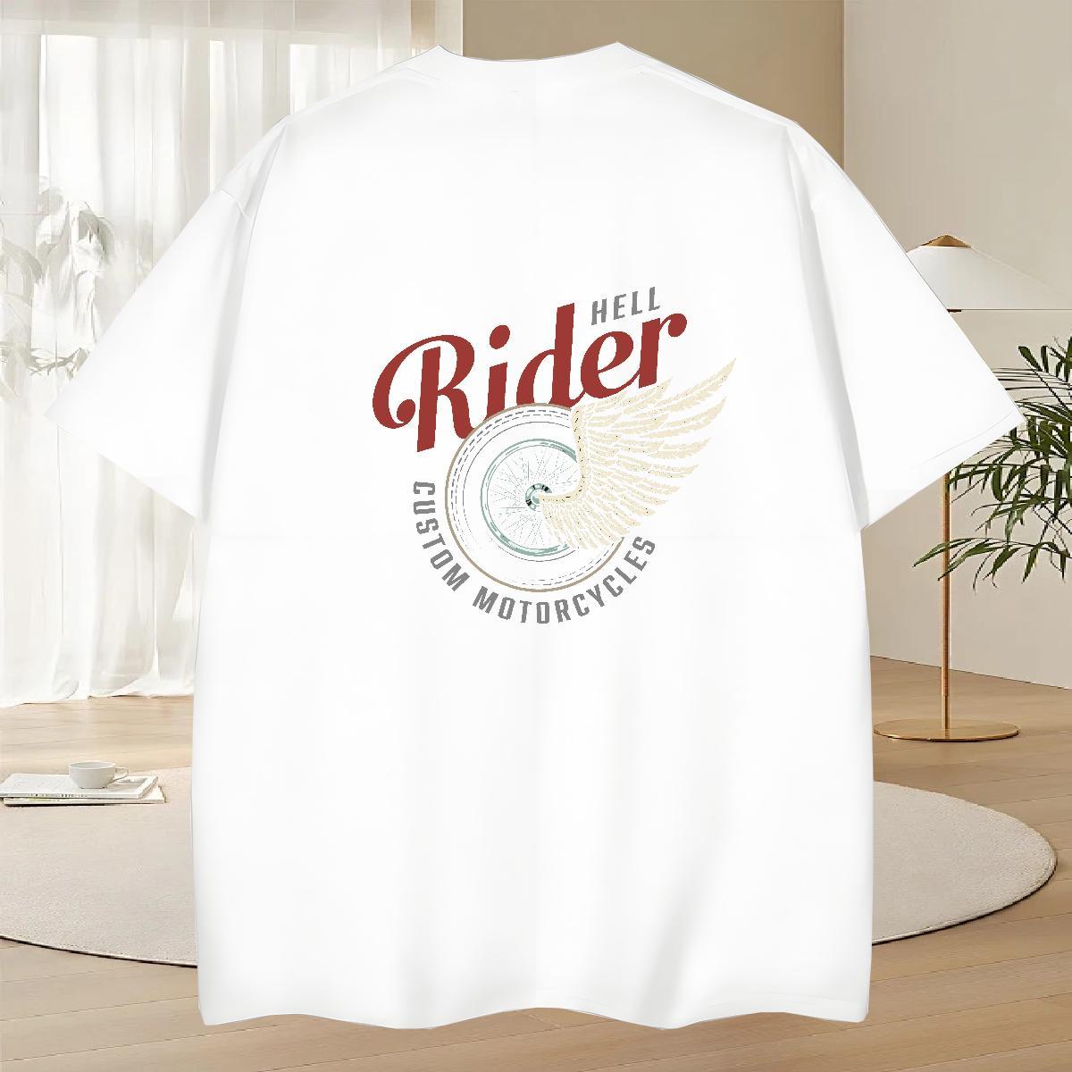 Fashion New Men T Shirts letter Tshirts 230g Cotton High Street Hip Hop Loose Fit Custom Cartoon Pure Cotton Mens Tshirts