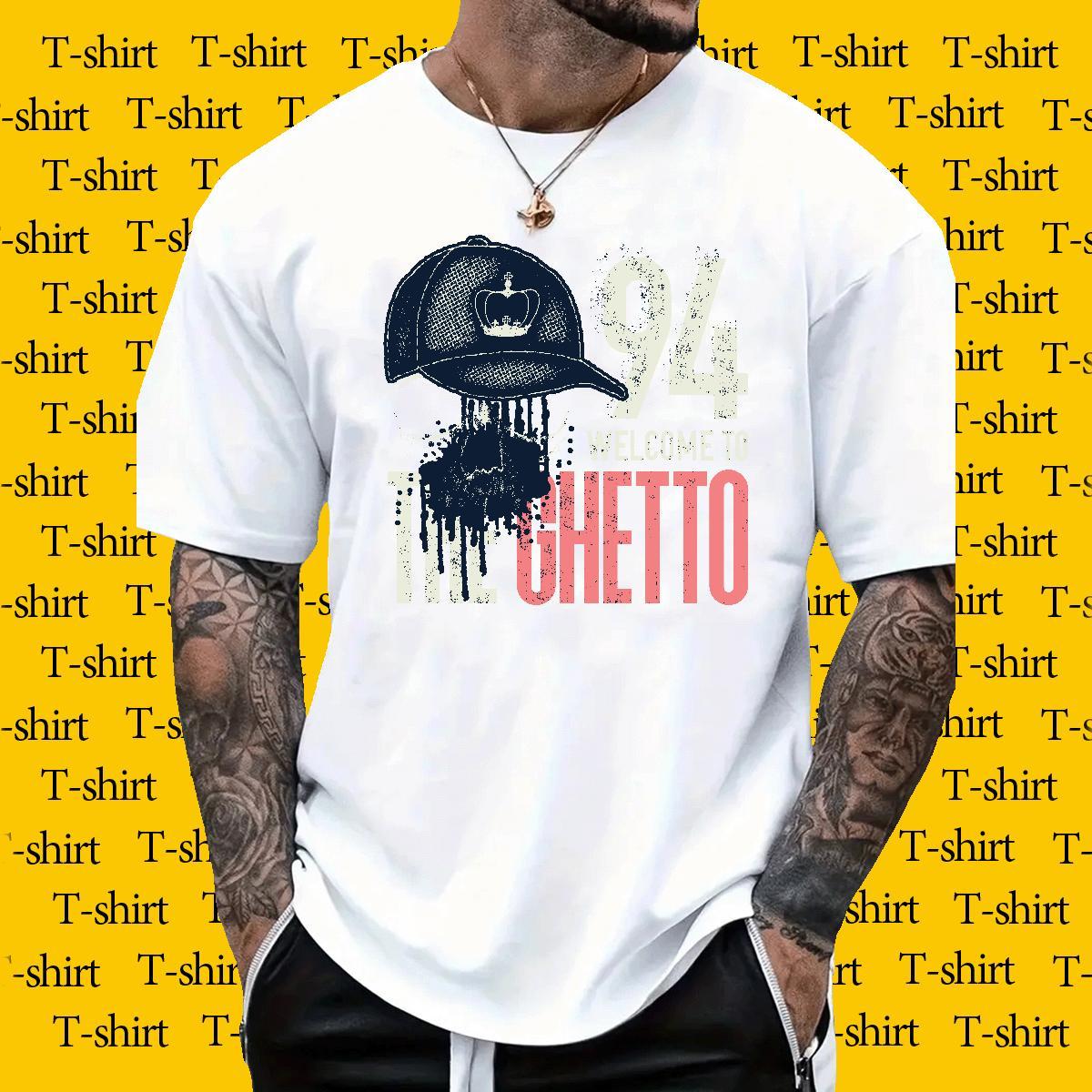 Unisex Couples T Shirts letter 230g Pure Cotton Hip Hop Street Breathable Soft T-Shirts DIY Printed 2024 New Tee Shirt