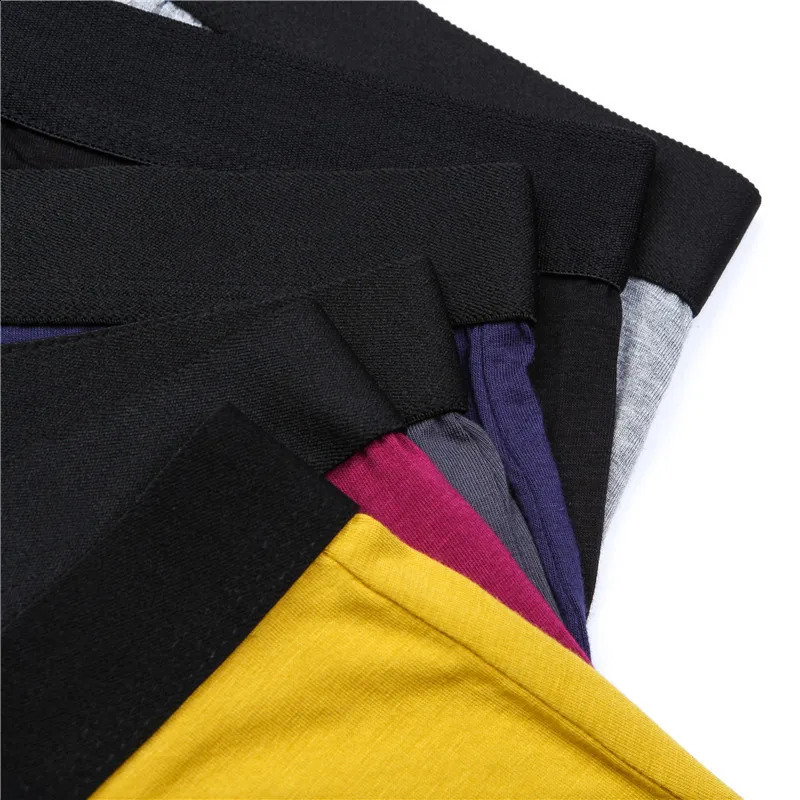 6pcsLot Men Underpants Comfortable Boxer Shorts Mens Boxers briefs Bamboo Soft Mens Panties Elastic Underwear For Men Boxer 240812