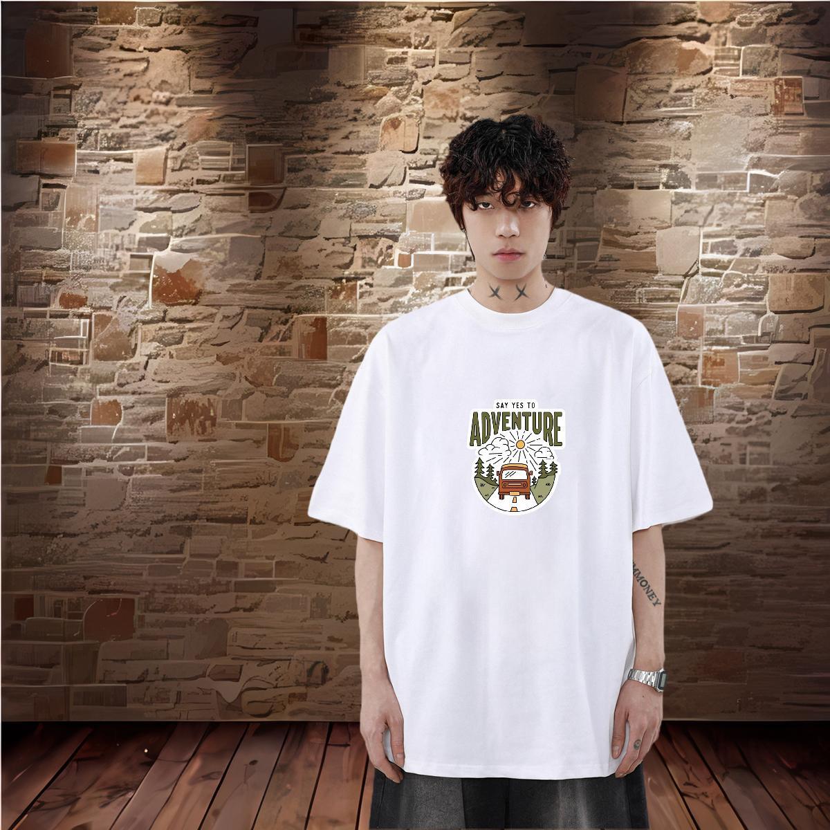 Factory Direct T shirt car Tee Shirt 230g 100% Cotton Casual Beach High Quality Asian Size Breathable Short Sleeve Mens Tshirts