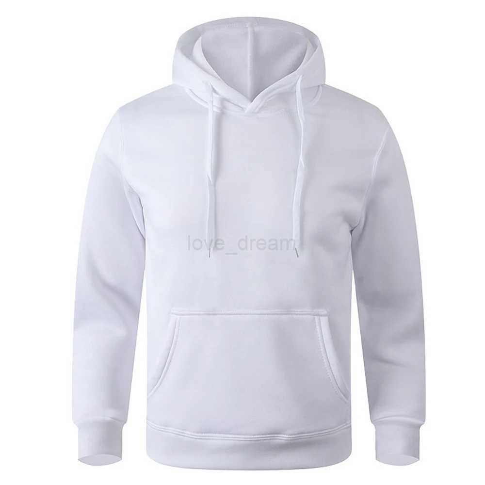 Mens and Womens Warm Sweatshirt Casual Solid Color Streetwear Pullovers Sport Fitness Pocket Hoodies Multi ColorXJ240812