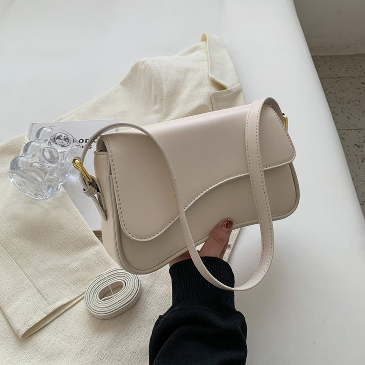 Shoulder Bags Vintage Leather Crossbody For Women 2025 Brand Designer Female Small Flap Underarm Bag Armpit Handbags And Purses New Free Delivery Desi