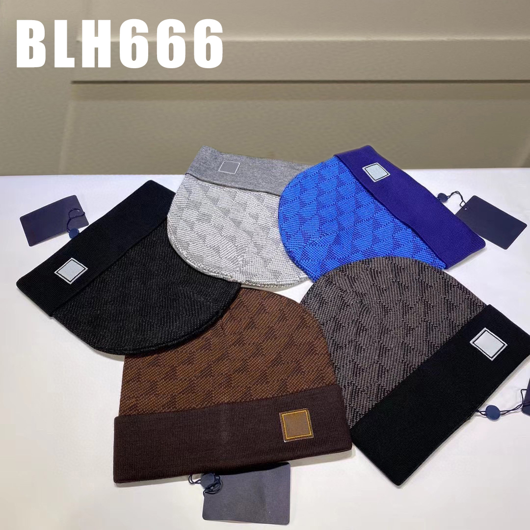 designer beanie designer Plaid hats for men knitted bonnets winter hat fall thermal skull cap ski travel classical luxury beanies brown black grey bule keep warm