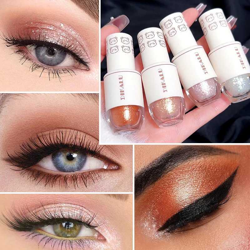 Highlight Liquid Eyeshadows Professional Cute Bear Shimmer Glitter Eye Shadow New Beauty Cheap Very Nude Eyeshadow Women MakeupCL240812