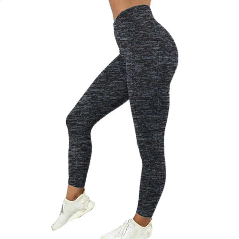 Women's High-Waisted Push-Up Leggings With Pockets For Fiess And Workout In Black