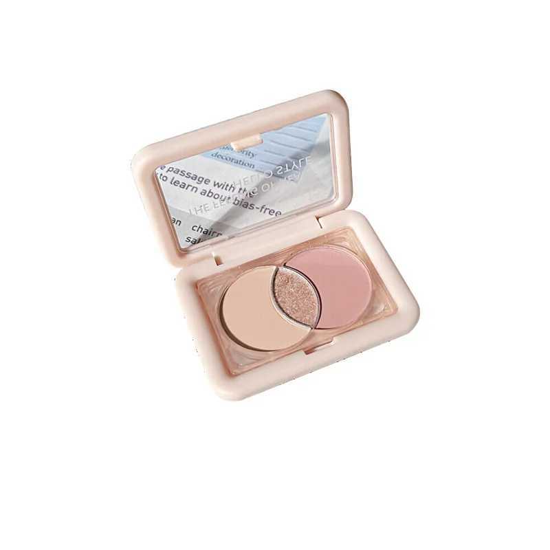 3Colors Eye Shadow Palette Pearlescent Shimmer Eyeshadow Small Square Box Matte Shadow For Eye Pigments Korean Makeup CosmeticsCL240812