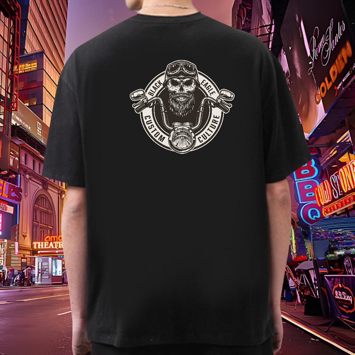 Free Shipping T-Shirts for Men skull Tshirts 230g Cotton Casual Beach Classic Anime Breathable Mens Tshirts