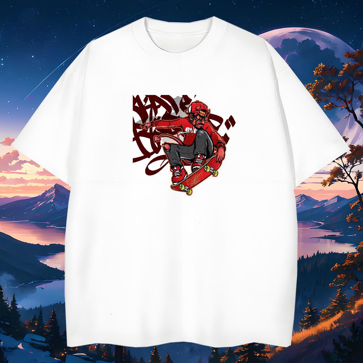 Cool Men Tops Tees person 230g 100% Cotton Street Casual Breathable Short Sleeve Mens T Shirts DIY Logo Oversized New Designer Tshirts