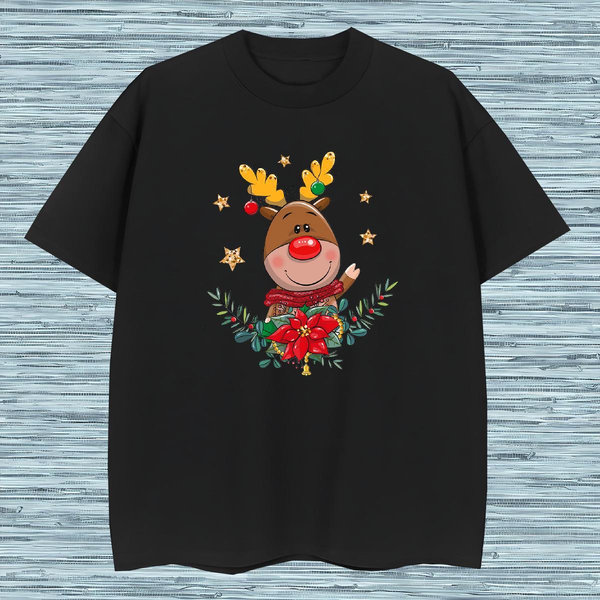 Cool Design T-Shirts for Men Christmas Breathable Short Sleeve Street wear Hip Hop Oversized 230g 100% Cotton Tshirt for Man Woman Fashion Design Tops