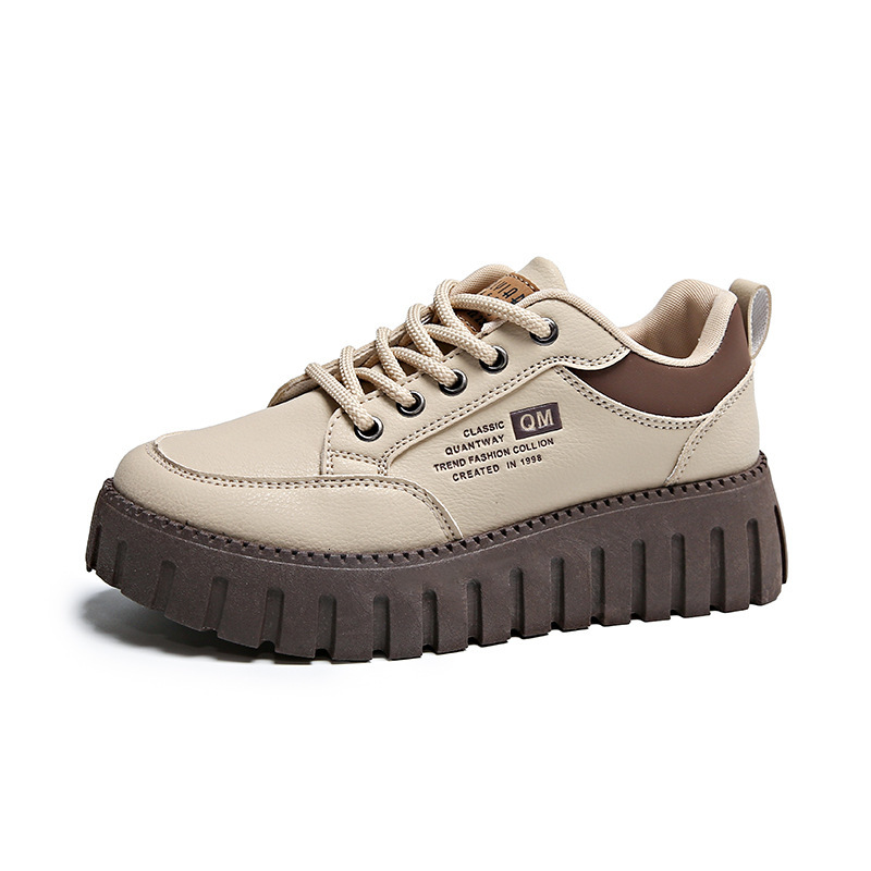 Ddmysports Little White Female New Student Korean Edition Instagram Trendy Versatile Thick Sole Board Spring And Autumn Casual Shoes XQ Outdoor