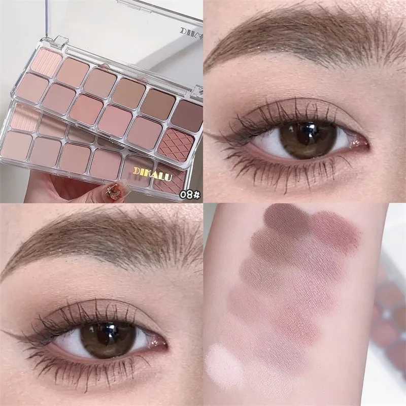12 color eye shadow Pallete matte eye shadow girl beginner makeup nude pink eye shadow low saturation full matte eye shadowW241212
