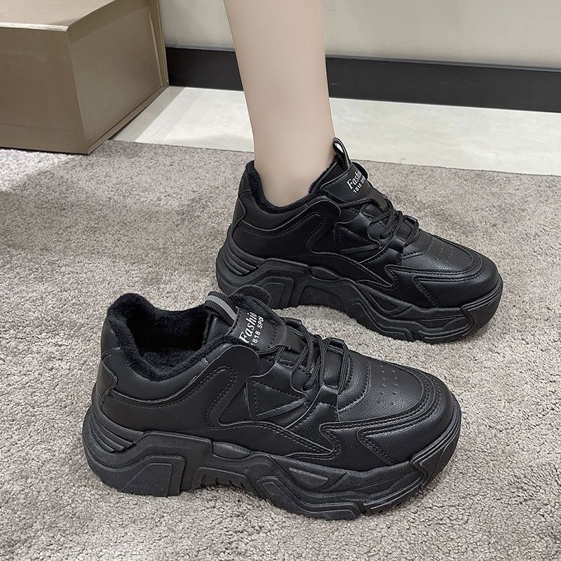 Ddmysports Dad S Thick Sole Spring New Korean Version Casual Versatile Sponge Cake Student Women White Sports Shoes Outdoor Shoes