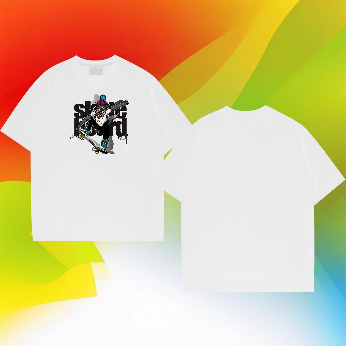 Wholesale T Shirt For Man letter Tees 230g Cotton Casual Popular Asian Size Breathable Soft Men Tshirts