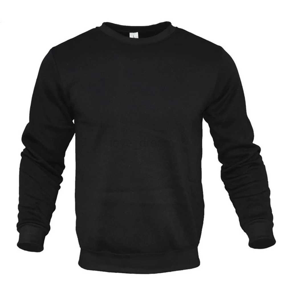 Autumn Mens Sweater Pullover Solid Color Round Neck Cardigan Sweater Mens Fashion Long Sweatshirt TopsXJ240812
