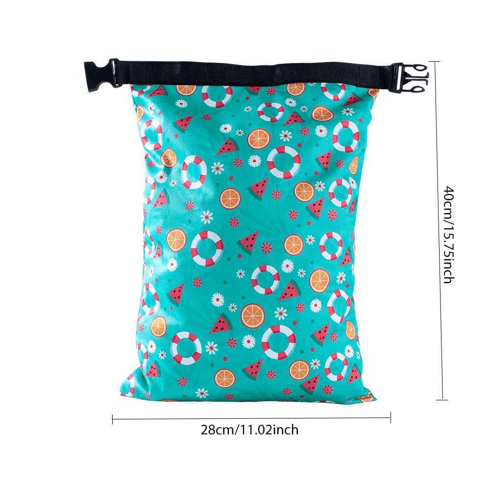 1 waterproof wet storage bag swimming beach bag outdoor sports makeup travel storage bag baby diaper reusable bag W240812