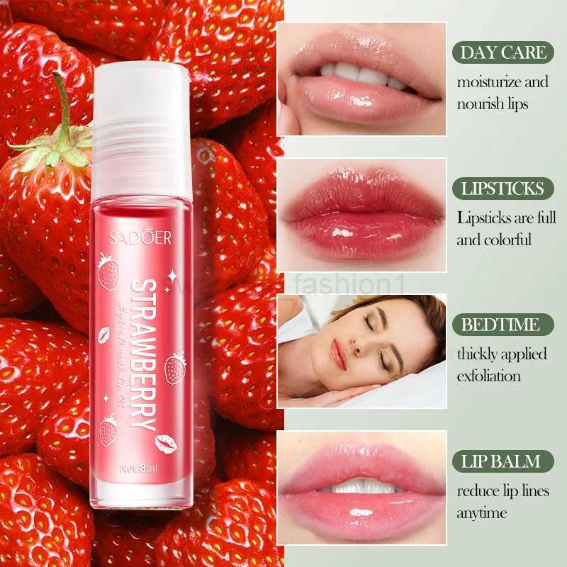 SADOER Fruits Lip Oil Lips skincare Moisturizing Nourishing Hydrating Lipstick Lip Balm Beauty Lips Skin Care ProductsXJ240812