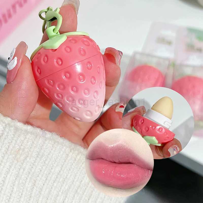Moisturize Strawberries Warm Color Changing Lipstick Long Lasting Moisturizing Nourishing Lip Balm Cute Cat Lipgloss CosmeticsXJ240812