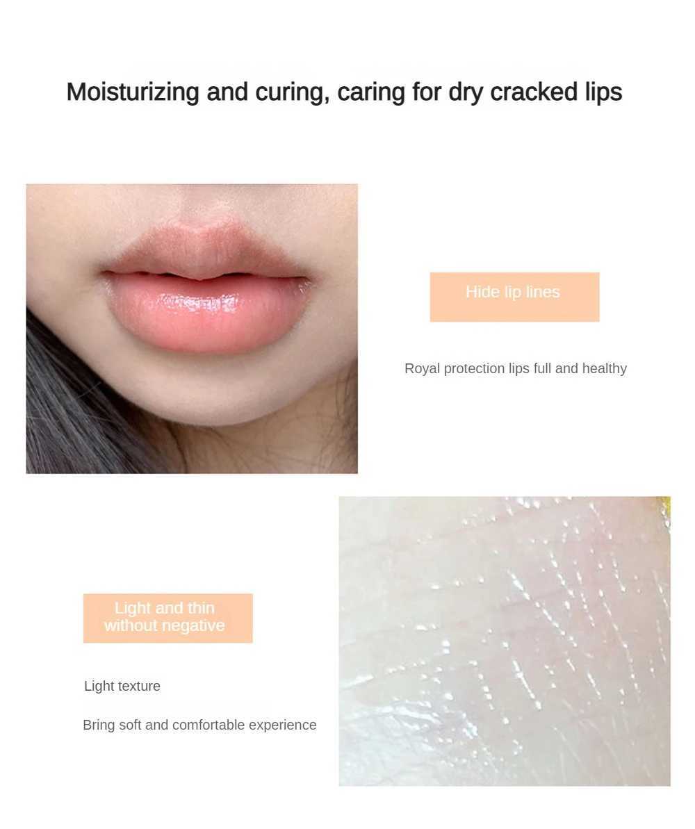 Fruit lipstick moisturizing transparent lip base facial mask lovely jelly coloring gloss stick lip line lip care cosmetics W240810