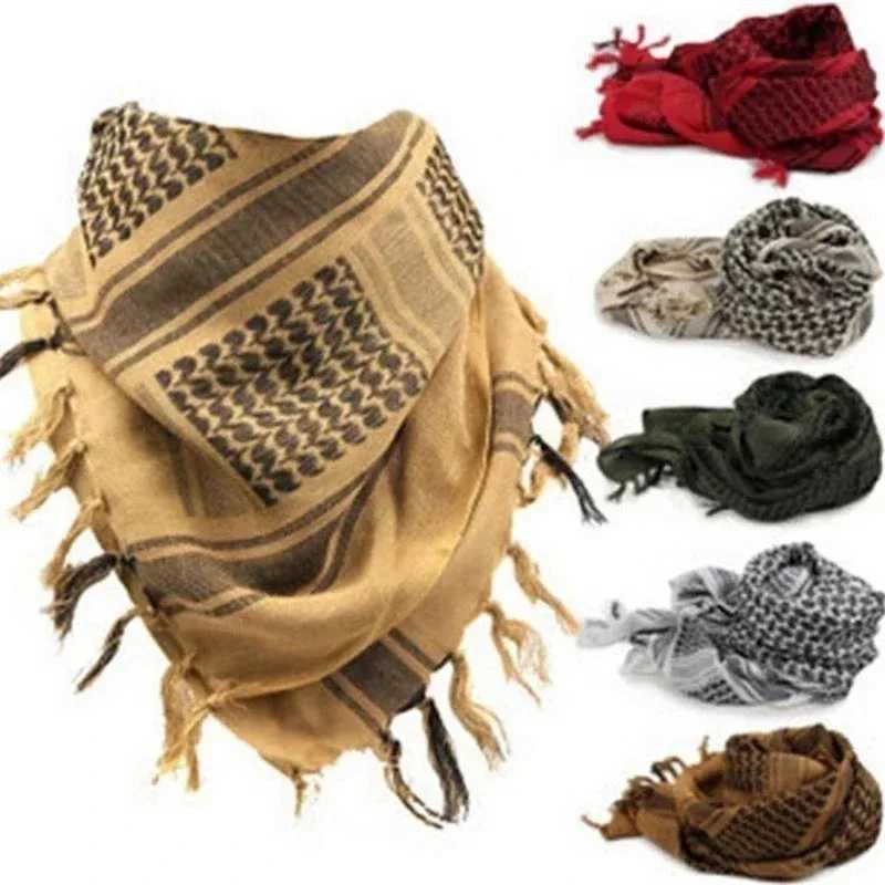 Arab Square scarf Muslim shawl plain striped printed outdoor scarf windblown neck W240810