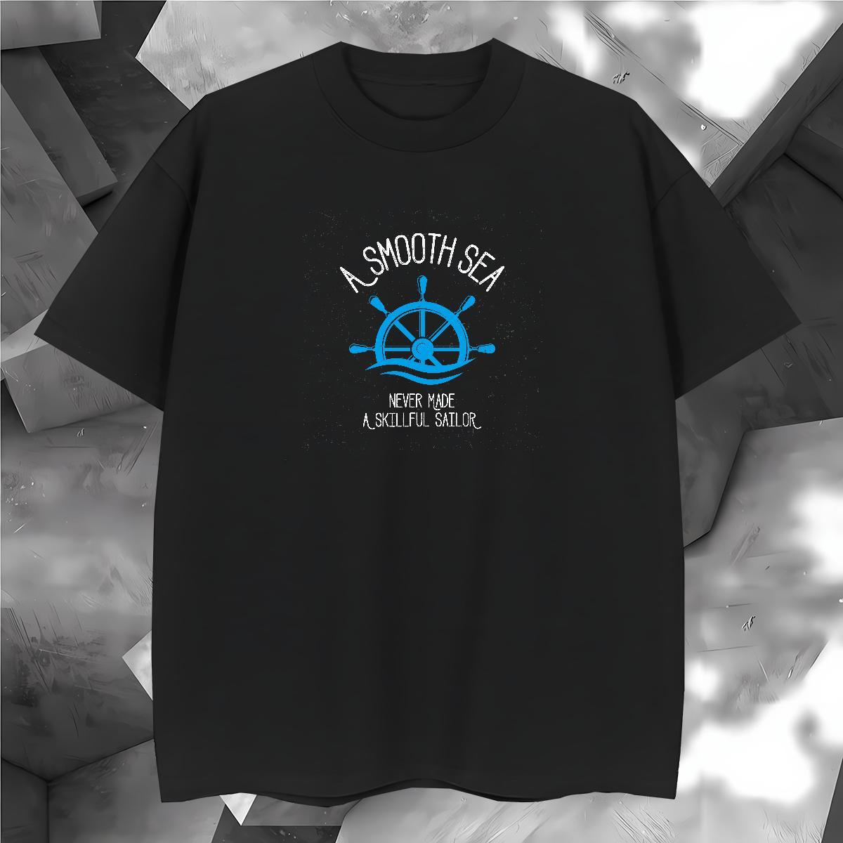 2024 DIY 230g 100% Cotton T Shirts Men Sports Casual Men Clothes T-Shirt Polos O Neck Short Sleeves Cool Black White