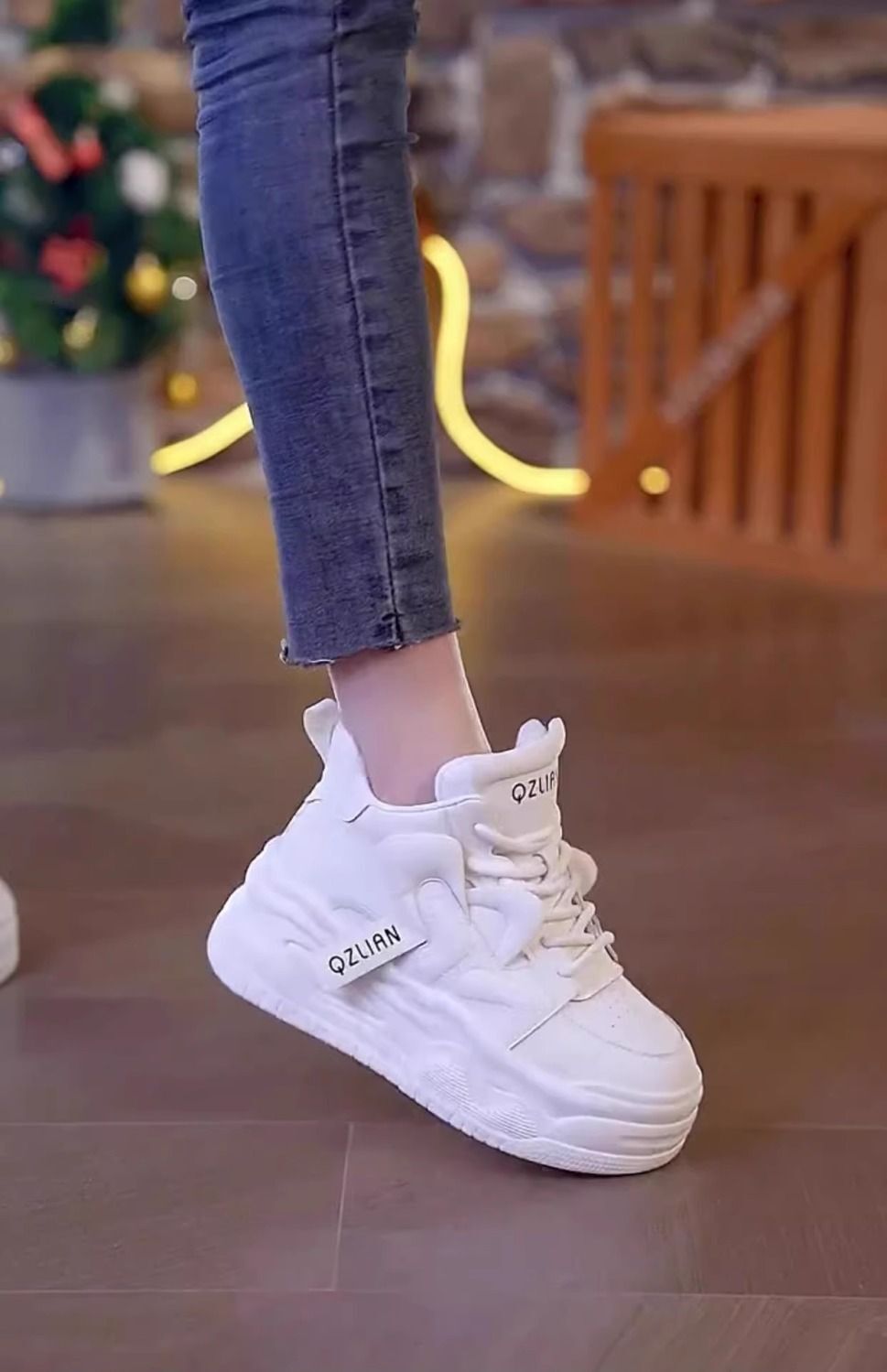Ddmysports Eight Increase Cm Autumn Winter New Fashionable Thick Bottom Color Blocked Sports Versatile Casual Trendy Women S Shoes Outdoor