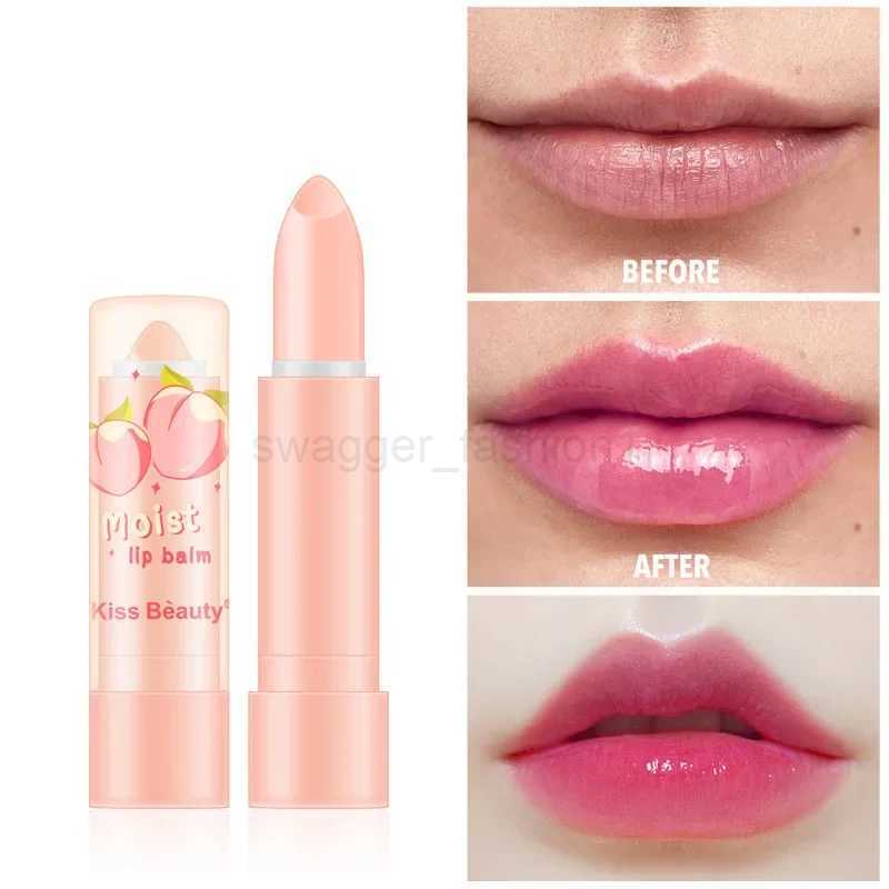 Peach Moisturize Lip Balm Nourish Long-Lasting Anti-Dry Hydration Gel Lip Care Lipstick Natural Moisture Lip Woman CosmeticsXJ240812