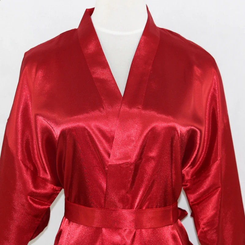 Arrival Chinese Men Rayon Silk Nightgown Traditional Japanese Yukata Kimono Gown With Belt Plus Size S-XXXL NM011 240812