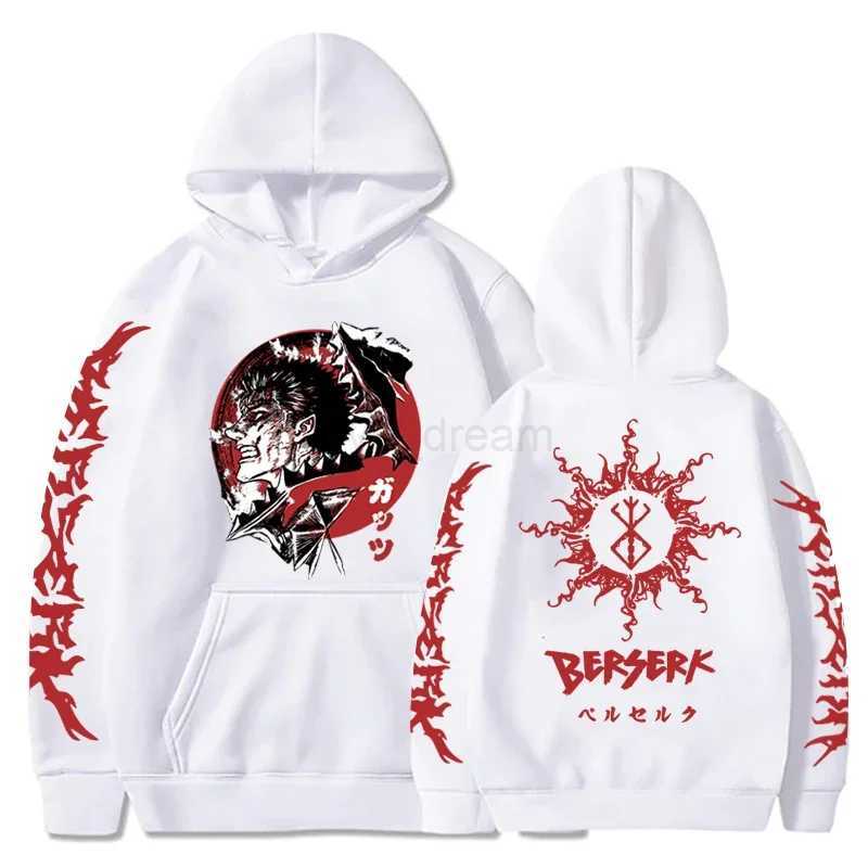 Japanese Anime Hoodie New Fashion Hoodies Manga Berserk Long Sleeve Pullovers Vintage Y2k Tops Casual Harajuku Mens SweatshirtsXJ240812