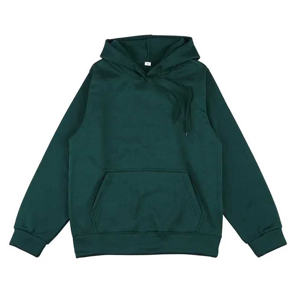 Autumn and Winter New Mens and Womens Sweatshirt Fashion Solid Hooded Sweater Hip Hop Fleece Pullover Street ApparelXJ240812