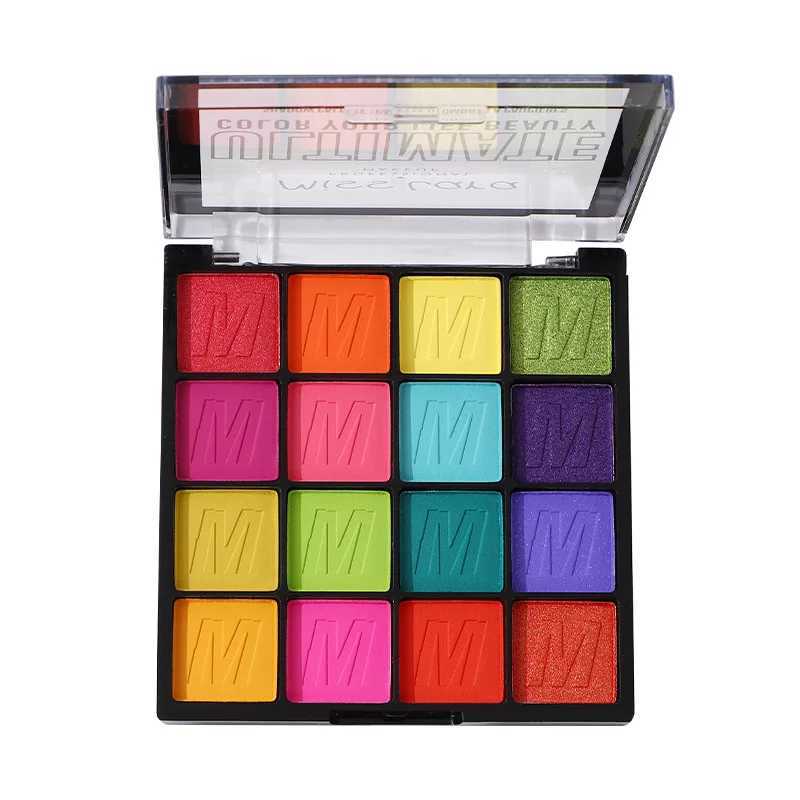 Rich Color Eyeshadow Plate Glitter Pearlescent Eye Shadow 16-color Ultimate Shadow Palette Bright Green Blue Eye Makeup CosmeticCL240812