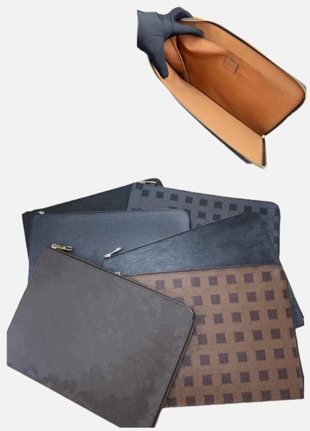 Clutch Bags Designer Bags Laptop Clutch Bags Travel Clutch Laptop File Document Holder Case briefcase handbag shoulderbag crossbody purse wallet With box