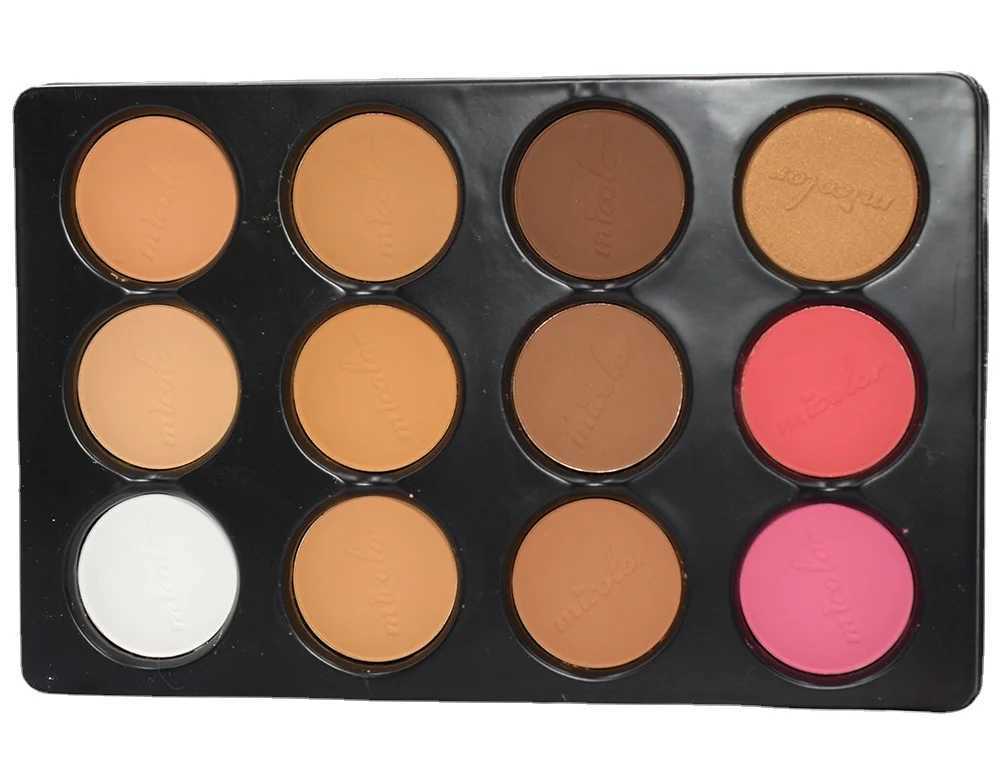 12 Color Matte Face Repair Powder Ber eye shadow Set Powder Outline Highlight Makeup Palette Face Makeup KitW241212
