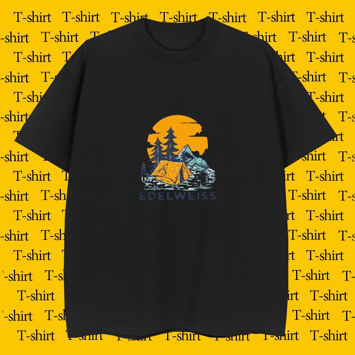 Loose Mens Tshirts mountains 230g Cotton Spring Summer Breathable Short Sleeve Men T Shirts Custom Printing Fashion Casual Tops Tees